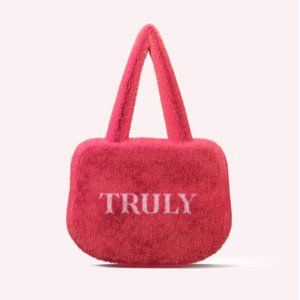 Truly Beauty Pink Fuzzy Bag
